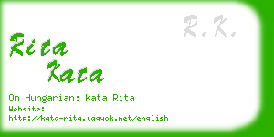 rita kata business card